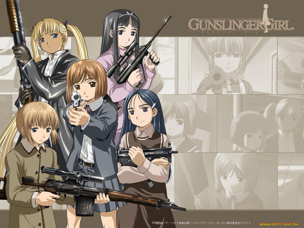 , gun, slinger, girl